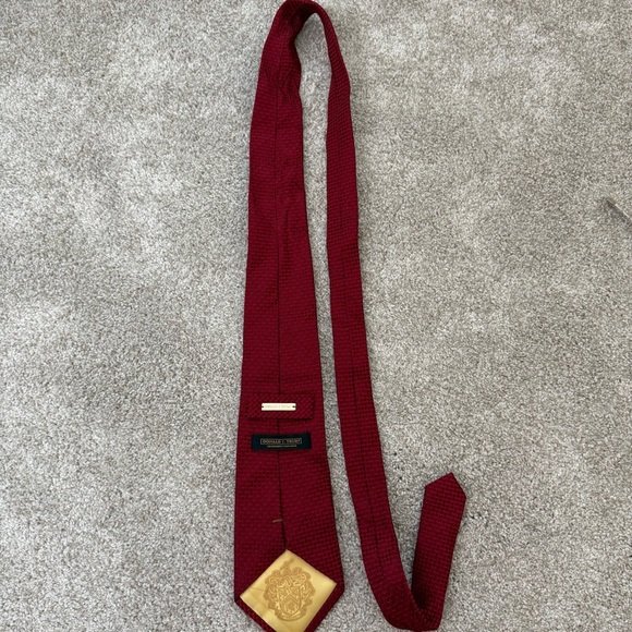 Donald J Trump MAGA Silk Tie Red Geometric Pattern - Picture 8 of 8